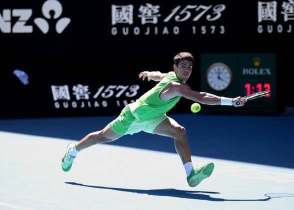 Carlos Alcaraz (ESP), Australian Open 2026 Melbourne Park, Melbourne, Victoria, Australia.. Copyright: xJuergenxHasenkopfx