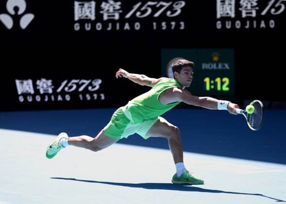 Carlos Alcaraz (ESP), Australian Open 2026 Melbourne Park, Melbourne, Victoria, Australia.. Copyright: xJuergenxHasenkopfx