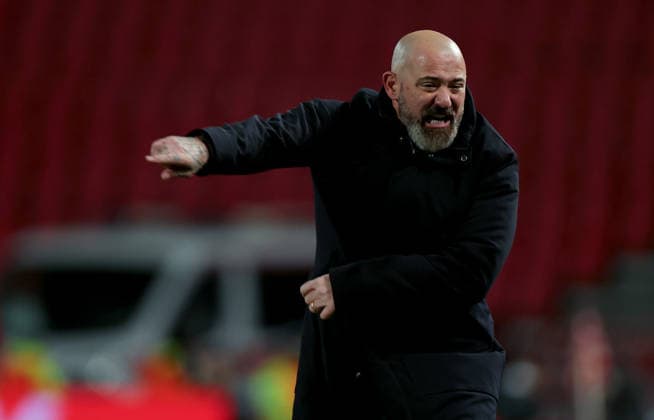 (260130) -- BELGRADE, Jan. 30, 2026 -- Crvena Zvezda s head coach Dejan Stankovic reacts during the UEFA Europa League football match between Crvena Zvezda and Celta Vigo in Belgrade, Serbia, on Jan. 29, 2026. (Photo by Xinhua) (SP)SERBIA-BELGRADE-FOOTBALL-UEFA EUROPA LEAGUE-CRVENA ZVEZDA VS CELTA PredragxMilosavljevic 