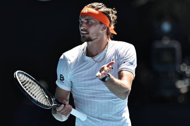Alexander Zverev, GER, during semifinals at 2026 Australian Open in Melbourne, 30 01 2026; -