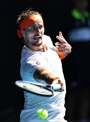 Alexander Zverev, GER, during semifinals at 2026 Australian Open in Melbourne, 30 01 2026; -