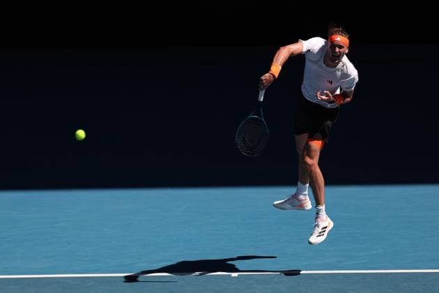 Alexander Zverev during his Semi-final match Australian Open tennis tournament, Day Thirteen, Melbourne Park, Australia - 30 Jan 2026Melbourne Melbourne Park Victoria (VIC) Australia  Copyright: xEllaxLing Shutterstockx 16455617af
