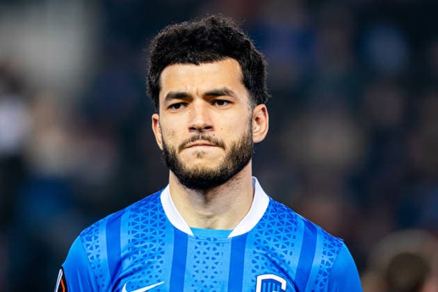 2026-01-29 KRC Genk v Malmo FF - UEFA Europa League 2025 26 League Phase MD8 GENK, BELGIUM - JANUARY 29: Zakaria El Ouahdi of KRC Genk looks on during the UEFA Europa League Hymn prior to the UEFA Europa League 2025 26 League Phase MD8 match between KRC Genk and Malmo FF at Cegeka Arena on January 29, 2026 in Genk, Belgium. (Photo by Gabriel Calvino Alonso BSR Agency) Genk Belgium Content not available for redistribution in The Netherlands directly or indirectly through any third parties. Copyright: xBSRxAgencyx
