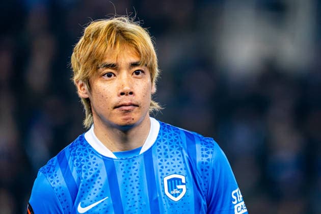 2026-01-29 KRC Genk v Malmo FF - UEFA Europa League 2025 26 League Phase MD8 GENK, BELGIUM - JANUARY 29: Junya Ito of KRC Genk looks on during the UEFA Europa League Hymn prior to the UEFA Europa League 2025 26 League Phase MD8 match between KRC Genk and Malmo FF at Cegeka Arena on January 29, 2026 in Genk, Belgium. (Photo by Gabriel Calvino Alonso BSR Agency) Genk Belgium Content not available for redistribution in The Netherlands directly or indirectly through any third parties. Copyright: xBSRxAgencyx