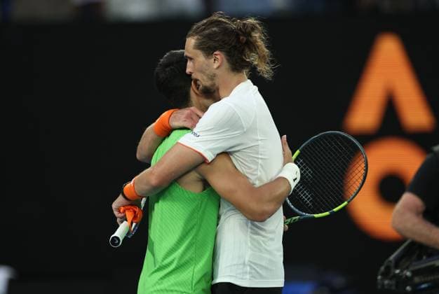 Carlos Alcaraz win his Semi-final match against Alexander Zverev Australian Open tennis tournament, Day Thirteen, Melbourne Park, Australia - 30 Jan 2026Melbourne Melbourne Park Victoria (VIC) Australia  Copyright: xEllaxLing Shutterstockx 16455617bc