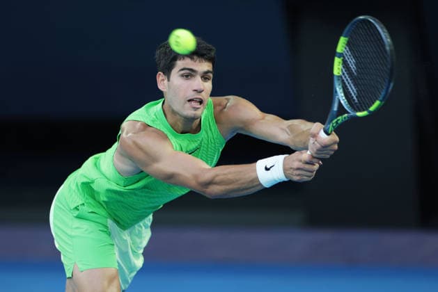 Carlos Alcaraz, ESP, during semifinals at 2026 Australian Open in Melbourne, 30 01 2026; -