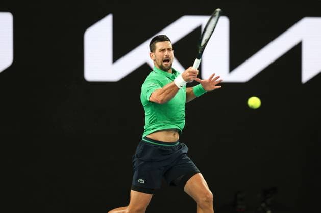 Novak Djokovic during his Semi-final match Australian Open tennis tournament, Day Thirteen, Melbourne Park, Australia - 30 Jan 2026Melbourne Melbourne Park Victoria (VIC) Australia  Copyright: xRachelxBach Shutterstockx 16455618cu