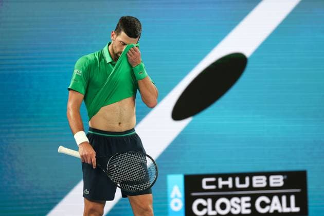 Novak Djokovic during his Semi-final match Australian Open tennis tournament, Day Thirteen, Melbourne Park, Australia - 30 Jan 2026Melbourne Melbourne Park Victoria (VIC) Australia  Copyright: xRachelxBach Shutterstockx 16455618de