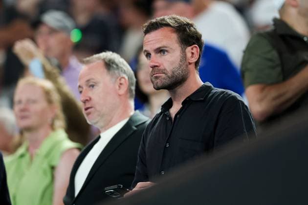 Juan Marta in Novak Djokovic s box during his Semi-final match Australian Open tennis tournament, Day Thirteen, Melbourne Park, Australia - 30 Jan 2026Melbourne Melbourne Park Victoria (VIC) Australia  Copyright: xRachelxBach Shutterstockx 16455618ej