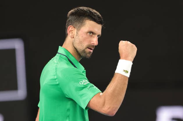 Novak Djokovic, SRB, during semifinals at 2026 Australian Open in Melbourne, 30 01 2026; -