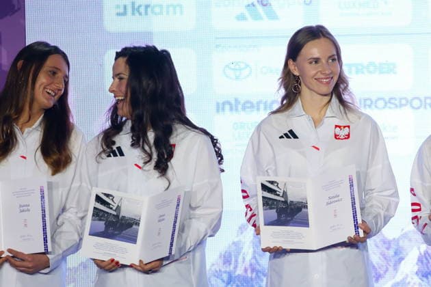 WARSZAWA 30.01.2026 XXV ZIMOWE IGRZYSKA OLIMPIJSKIE MEDIOLAN-CORTINA 2026 - SLUBOWANIE OLIMPIJSKIE REPREZENTACJA POLSKI TEAM PL --- MILANO-CORTINA 2026 XXV OLYMPIC Winter games, Winterspiele,Spiele, Summer games - OLYMPIC OATH OF POLISH national team, Nationalteam IN WARSAW JOANNA JAKIELA ANNA MAKA NATALIA SIDOROWICZ FOT. ANNA KLEPACZKO FOTOPYK NEWSPIX.PL --- newspix.pl 