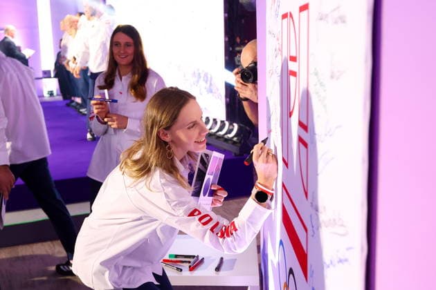 WARSZAWA 30.01.2026 XXV ZIMOWE IGRZYSKA OLIMPIJSKIE MEDIOLAN-CORTINA 2026 - SLUBOWANIE OLIMPIJSKIE REPREZENTACJA POLSKI TEAM PL --- MILANO-CORTINA 2026 XXV OLYMPIC Winter games, Winterspiele,Spiele, Summer games - OLYMPIC OATH OF POLISH national team, Nationalteam IN WARSAW NATALIA SIDOROWICZ FOT. ANNA KLEPACZKO FOTOPYK NEWSPIX.PL --- newspix.pl 