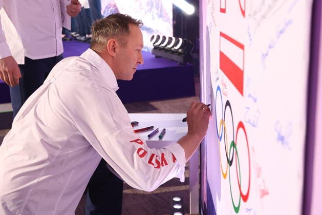 WARSZAWA 30.01.2026 XXV ZIMOWE IGRZYSKA OLIMPIJSKIE MEDIOLAN-CORTINA 2026 - SLUBOWANIE OLIMPIJSKIE REPREZENTACJA POLSKI TEAM PL --- MILANO-CORTINA 2026 XXV OLYMPIC Winter games, Winterspiele,Spiele, Summer games - OLYMPIC OATH OF POLISH national team, Nationalteam IN WARSAW DAWID KUPCZYK FOT. ANNA KLEPACZKO FOTOPYK NEWSPIX.PL --- newspix.pl 