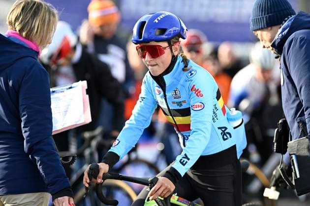 UCI World Championships 2026 Hulst HULST, THE NETHERLANDS - JANUARY 30 : Moors Fleur (BEL) in action during the 2026 UCI Cyclo-Cross World Championships for Team Relay on January 30, 2026 in Hulst, The Netherlands, 30 01 2026 Hulst The Netherlands  Copyright: xNicoxVereeckenx