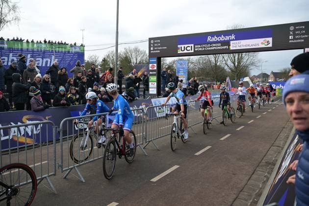6D Belgian Jari Van Leewaits at the Team Relay race at the UCI Cyclocross World Championships, on Friday 30 January 2026, in Hulst, The Netherlands. DAVIDxPINTENS  x159801873x