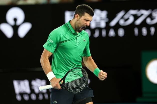 Novak Djokovic during his Semi-final match Australian Open tennis tournament, Day Thirteen, Melbourne Park, Australia - 30 Jan 2026Melbourne Melbourne Park Victoria (VIC) Australia  Copyright: xRachelxBach Shutterstockx 16455618gg