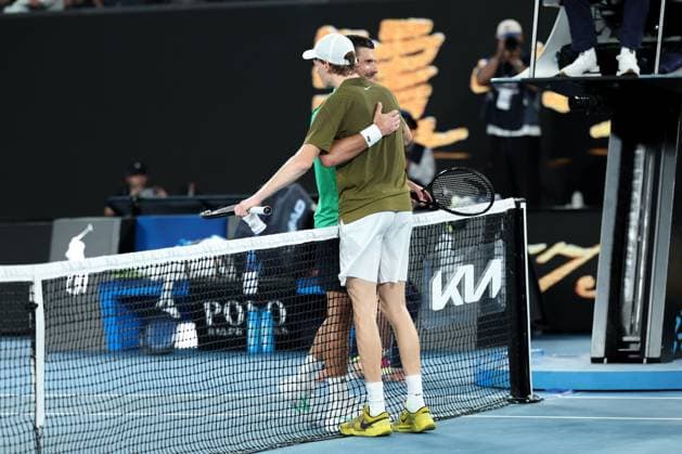 Novak Djokovic wins his Semi-final match against Jannik Sinner Australian Open tennis tournament, Day Thirteen, Melbourne Park, Australia - 30 Jan 2026Melbourne Melbourne Park Victoria (VIC) Australia  Copyright: xRachelxBach Shutterstockx 16455618ix