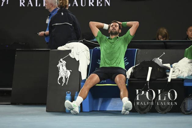 AUSTRALIAN OPEN 2026 MELBOURNE, AUSTRALIA - JANUARY 30: Novak Djokovic (SRB) celebrates after winning his Semifinals match action against Jannik Sinner (ITA) (NOT SEEN) at the Australian Open grand slam tennis tournament at Melbourne Park in Melbourne, Australia on January 30, 2026 Mark Avellino Anadolu Melbourne Australia. Editorial use only. Please get in touch for any other usage.  Copyright: x2026xAnadoluxMarkxAvellinox