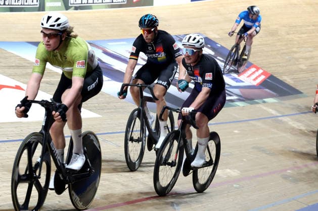 DEU, Sixdays-Berlin, 30.01.2026, Velodrom, Berlin, DEU, Sixdays-Berlin, im Bild Roger Kluge (GER), Moritz Augenstein (GER)