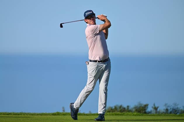 January 30, 2026: Lanto Griffin tees off on the 11th hole during the second round of the Farmers Insurance Open on Torrey Pines North Course in San Diego, California. CSM San Diego USA - ZUMAc04_ 20260130_zma_c04_003 Copyright: xJustinxFinex