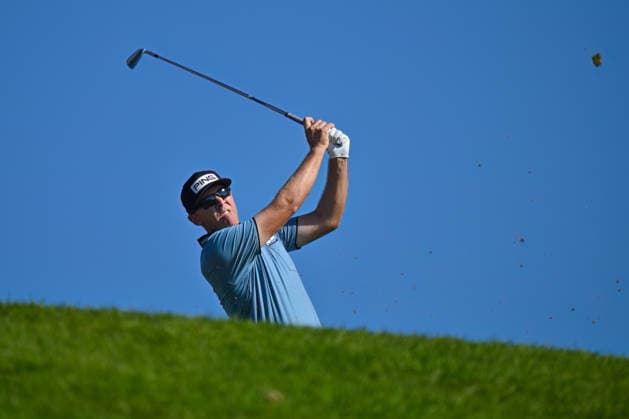 January 30, 2026: Seamus Power tees off on the 15th hole during the second round of the Farmers Insurance Open on Torrey Pines North Course in San Diego, California. CSM San Diego USA - ZUMAc04_ 20260130_zma_c04_004 Copyright: xJustinxFinex