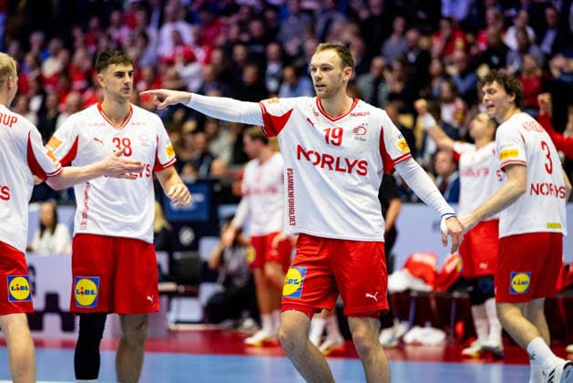 HERNING, DENMARK - JANUARY 30: Orri Freyr Thorkelsson (Iceland, 19) gestures during the EHF EURO 2026 Semifinal 2 match between Denmark vs Iceland at Jyske Bank Boxen Arena on January 30, 2026 in Herning, Denmark. Midtjylland Denmark Copyright: xMarioxM.xKobergx