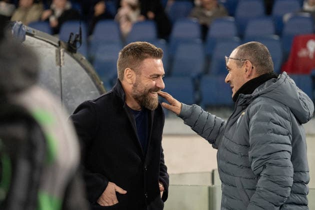 CALCIO - Serie A - SS Lazio vs Genoa CFC Daniele De Rossi and Maurizio Sarri during the 23rd football match valid for the Serie A championship between S.S. Lazio vs Genoa F.C. at the Olympic Stadium, Rome, italy on 30 January 2026 Rome Italy  Copyright: xIPAxSport ABACAx