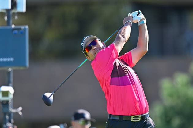 January 30, 2026: Hideki Matsuyama tees off on the 14th hole during the second round of the Farmers Insurance Open on Torrey Pines South Course in San Diego, California. CSM San Diego USA - ZUMAc04_ 20260130_zma_c04_039 Copyright: xJustinxFinex