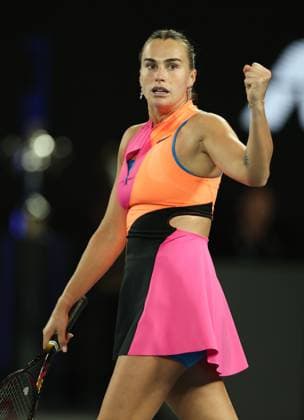 Aryna Sabalenka wins the second set during the Women s final match Australian Open tennis tournament, Day Fourteen, Melbourne Park, Australia - 31 Jan 2026Melbourne Melbourne Park Victoria (VIC) Australia  Copyright: xEllaxLing Shutterstockx 16455625bm