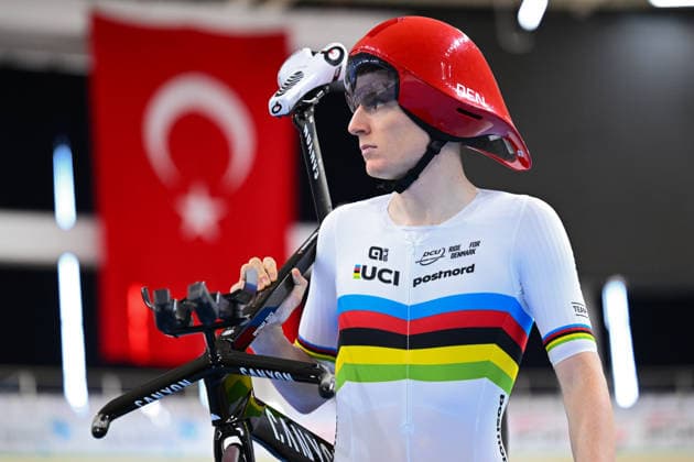 2026 UEC Track Elite European Championships Picture by Olly Hassell SWpix.com - 31 01 2026 - Cycling - 2026 UEC Track Elite European Championships - Konya Velodrome, Konya, Türkiye - Training - Frederik Rodenberg Madsen (Denmark) Copyright: x xSWpix.comx(t axPhotographyxHubxLtd)xOllyxHassell SWpix.comx SWP-3177-0015