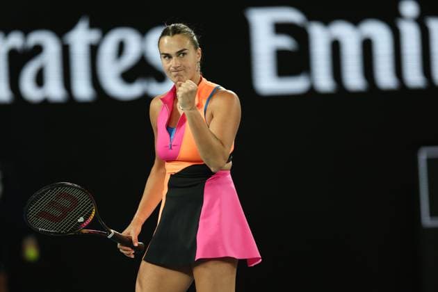 Aryna Sabalenka wins the second set during the Women s final match Australian Open tennis tournament, Day Fourteen, Melbourne Park, Australia - 31 Jan 2026Melbourne Melbourne Park Victoria (VIC) Australia  Copyright: xEllaxLing Shutterstockx 16455625br