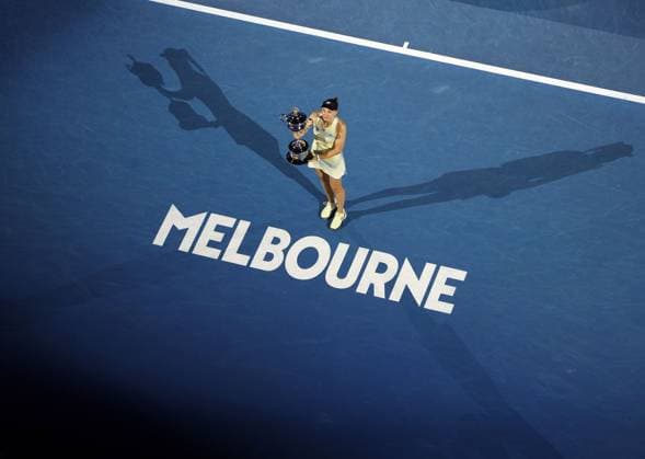 Elena Rybakina wins the Women s final match Australian Open tennis tournament, Day Fourteen, Melbourne Park, Australia - 31 Jan 2026Melbourne Melbourne Park Victoria (VIC) Australia  Copyright: xRachelxBach Shutterstockx 16455619at