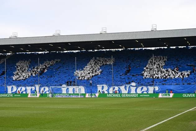 Fans VfL Bochum machen eine Choreographie waehrend des Spiels der 2. Bundesliga zwischen VfL Bochum und FC Schalke 04, Vonovia Ruhrstadion am 31. January 2026 in Bochum, Deutschland. (Foto von Ralf Treese DeFodi Images) +++ Fans VfL Bochum doing a choreography during the 2. Bundesliga match between VfL Bochum and FC Schalke 04 at Vonovia Ruhrstadion on January 31, 2026 in Bochum, Germany. (Photo by Ralf Treese DeFodi Images) (Photo by Ralf Treese DeFodi Images) -