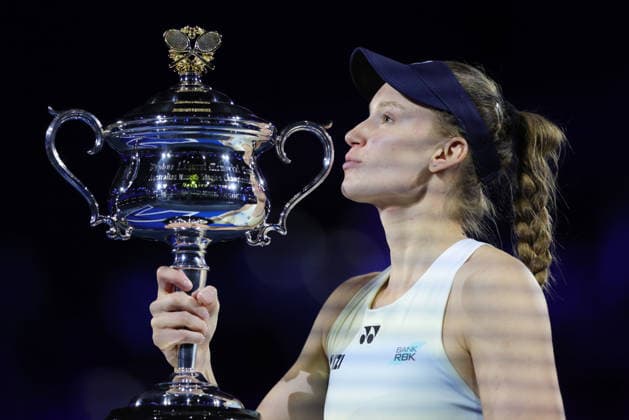 Elena Rybakina, KAZ, after final of 2026 Australian Open in Melbourne, 31 01 2026; -
