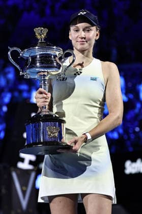 Elena Rybakina, KAZ, after final of 2026 Australian Open in Melbourne, 31 01 2026; -