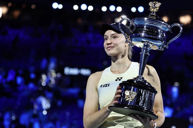 Elena Rybakina, KAZ, after final of 2026 Australian Open in Melbourne, 31 01 2026; -