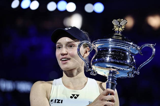 Elena Rybakina, KAZ, after final of 2026 Australian Open in Melbourne, 31 01 2026; -