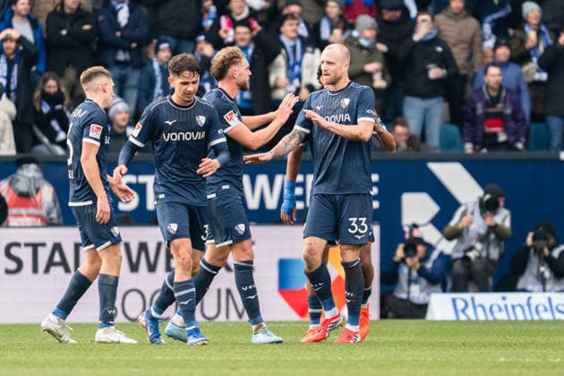 Deutschland: 2. Bundesliga 2025 26 VfL Bochum vs. FC Schalke 04 20. Spieltag Samstag, 31.01.2026 Vonovia Ruhrstadion (Nordrhein-Westfalen, Deutschland) Tor zum 2:0 durch Philipp Hofmann (VfL Bochum, 33) Jubel Freude Emotionen Torjubel
