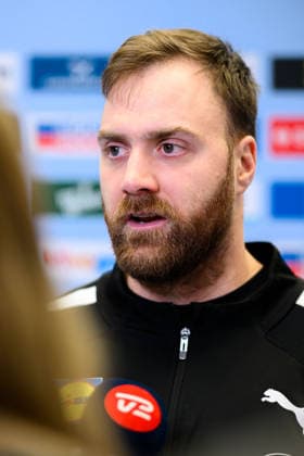 Herning: Handball EM 2026 - Media Day - Deutschland Torhueter Andreas Wolff (Deutschland) Herning Jyske Bank Boxen Daenemark
