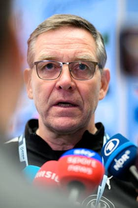 Herning: Handball EM 2026 - Media Day - Deutschland Trainer Alfred Gislason (Deutschland) Herning Jyske Bank Boxen Daenemark