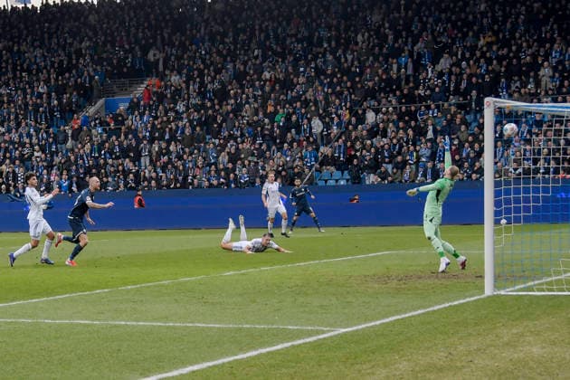 Philipp Hofmann (Bochum 33) erzielt das Tor zum 2:0 31.01.2026 Fussball VfL Bochum vs FC Schalke 04, Vonovia Ruhrstadion, Bochum, DFB DFL REGULATIONS PROHIBIT ANY USE OF PHOTOGRAPHS AS IMAGE SEQUENCES AND OR QUASI-VIDEO