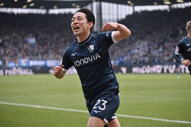 Jubel 1:0 Koji Miyoshi (VfL Bochum) 31.01.2026, Fussball 2. Bundesliga, Saison 2025 2026, 20. Spieltag, VfL Bochum - FC Schalke 04 DFL regulations prohibit any use of photographs as image sequences and or quasi-video Bochum Vonovia Ruhrstadion Nordrhein Westfalen Deutschland