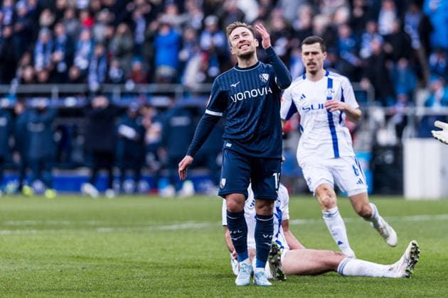 2. Fussball Bundesliga, VfL Bochum - FC Schalke 04; 31.01.2026 Felix Passlack (VfL Bochum, 15) frustriert nach verpasster Chance 2. Fussball Bundesliga, VfL Bochum - FC Schalke 04, Bochum, VONONVIA Ruhrstadion, 31.01.2026 DFL REGULATIONS PROHIBIT ANY USE OF PHOTOGRAPHS AS IMAGE SEQUENCES AND OR QUASI-VIDEO.