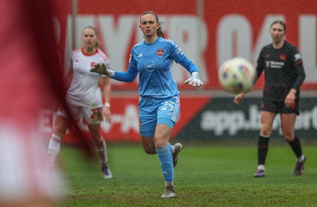 GER, Leverkusen, Bayer Leverkusen vs 1. FC Nürnberg, Google Pixel Frauen Bundesliga, Fussball, DFB, Spielzeit 2025 2026, Ulrich-Haberland-Stadion, 16. Spieltag im Bild: Lourdes Romero (1. FC Nürnberg Frauen 25) DFB DFL REGULATIONS PROHIBIT ANY USE OF PHOTOGRAPHS AS IMAGE SEQUENCES AND OR QUASI-VIDEO, 31.01.2026 Copyright: HMBxMedia HendrikxHamelau