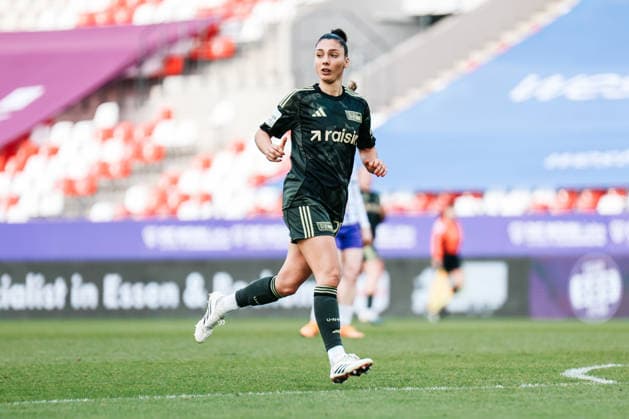 Google Pixel Frauen-Bundesliga: SGS Essen- 1.FC Union Berlin; 31.01.2026 Amber Tysiak (1.FC Union Berlin, 26) Google Pixel Frauen-Bundesliga: SGS Essen- 1.FC Union Berlin: Essen, Stadion an der Hafenstraße ;31.01.2025 DFB REGULATIONS PROHIBIT ANY USE OF PHOTOGRAPHS AS IMAGE SEQUENCES AND OR QUASI-VIDEO. Copyright: xBEAUTIFULxSPORTS Freisenx