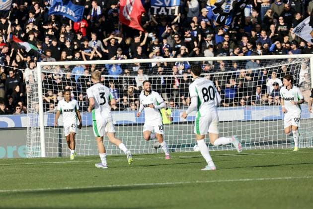 January 31, 2026, Pisa, ITALIA: Sassuolo s Domenico Berardi celebrates after scoring 0-1 during the Italian Serie A soccer match Pisa SC vs Sassuolo at Arena Garibaldi stadium in Pisa, Italy, 31 January 2026. ANSA ENRICO MATTIA DEL PUNTA Italy Soccer Serie A - Pisa SC Vs Sassuolo  - ZUMAa110 20260131_zaf_a110_005 Copyright: xEnricoxMattiaxDelxPuntax