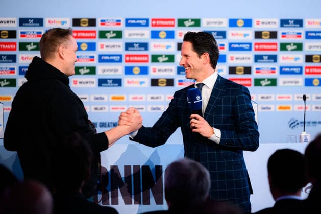 Herning: Handball EM 2026 - Media Day - Deutschland Thomas Schöneich, EHF Direktor Medien und Kommunikation Herning Jyske Bank Boxen Daenemark