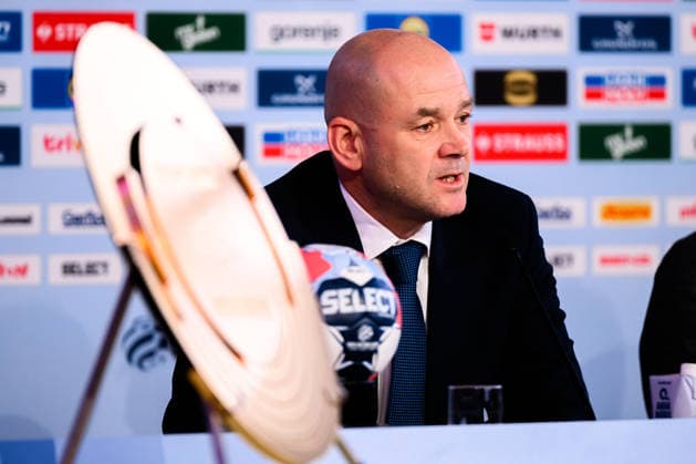 Herning: Handball EM 2026 - Media Day - Deutschland EHF-Generalsekretär Martin Hausleitner Herning Jyske Bank Boxen Daenemark