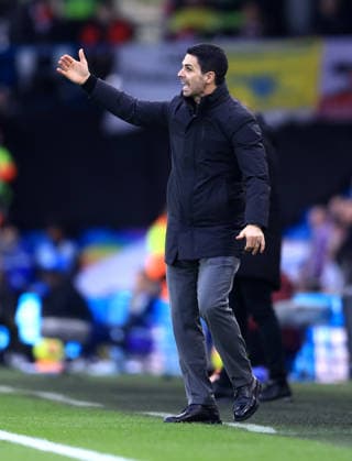 Leeds, England, 31st January 2026. Mikel Arteta manager of Arsenal during the Leeds United vs Arsenal Premier League match at Elland Road, Leeds. Picture credit should read: Jessica Hornby Sportimag EDITORIAL USE ONLY. No use with unauthorised audio, video, data, fixture lists, club league logos or live services. Online in-match use limited to 120 images, no video emulation. No use in betting, games or single club league player publications. SPI_048_JH_LEEDS_ARSENAL SPI-4494-0048