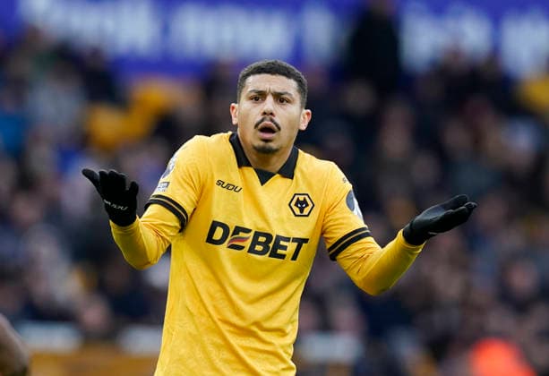 Wolverhampton, England, 31st January 2026. Andre of Wolverhampton Wanderers show frustration during the Wolverhampton Wanderers vs AFC Bournemouth Premier League match at Molineux, Wolverhampton. Picture credit should read: Andrew Yates Sportimage EDITORIAL USE ONLY. No use with unauthorised audio, video, data, fixture lists, club league logos or live services. Online in-match use limited to 120 images, no video emulation. No use in betting, games or single club league player publications. SPI_028_AY_Wolves_Bmouth SPI-4493-0029